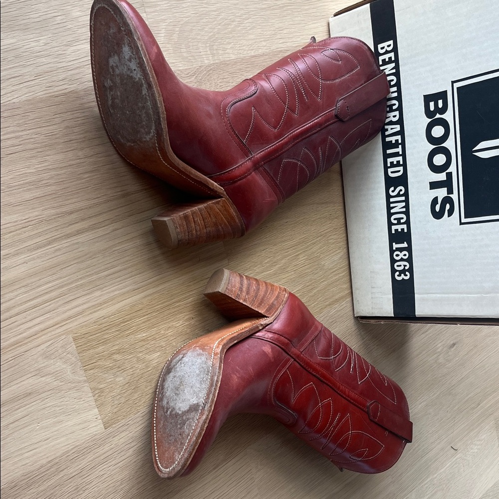 Frye Vintage 1970s or 1980s Redwood Leather Boots - Picture 5 of 6